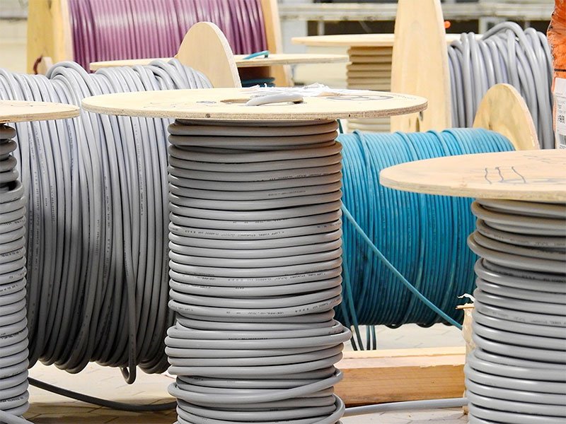 Spools of Wire for wire harness creation